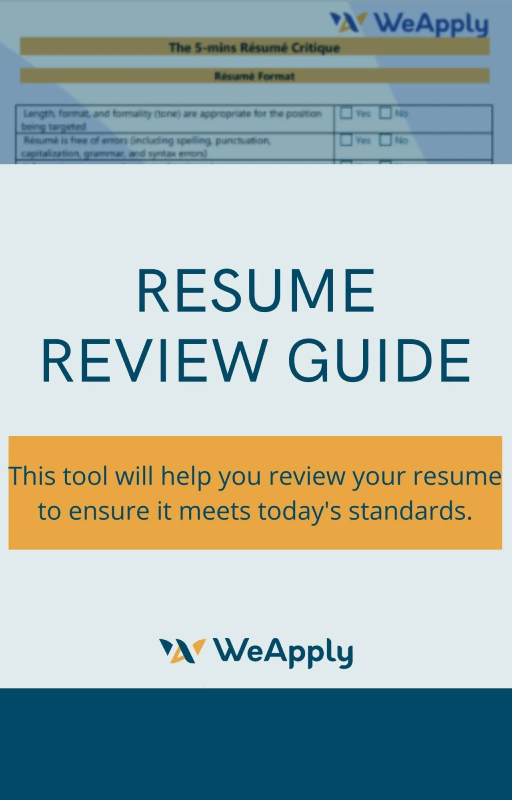 resume review resources