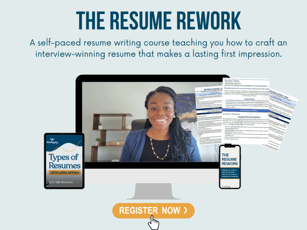 resume course