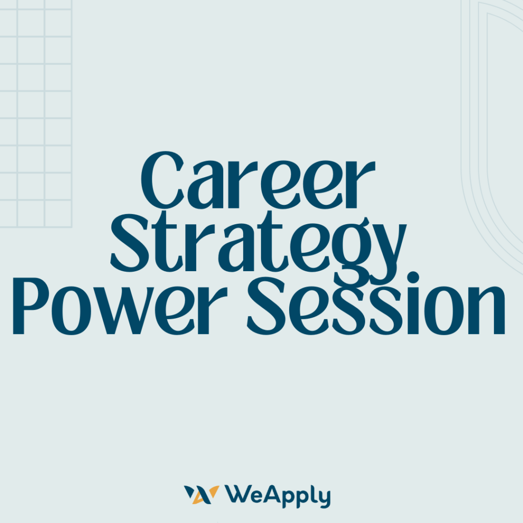 Career Strategy Power Session