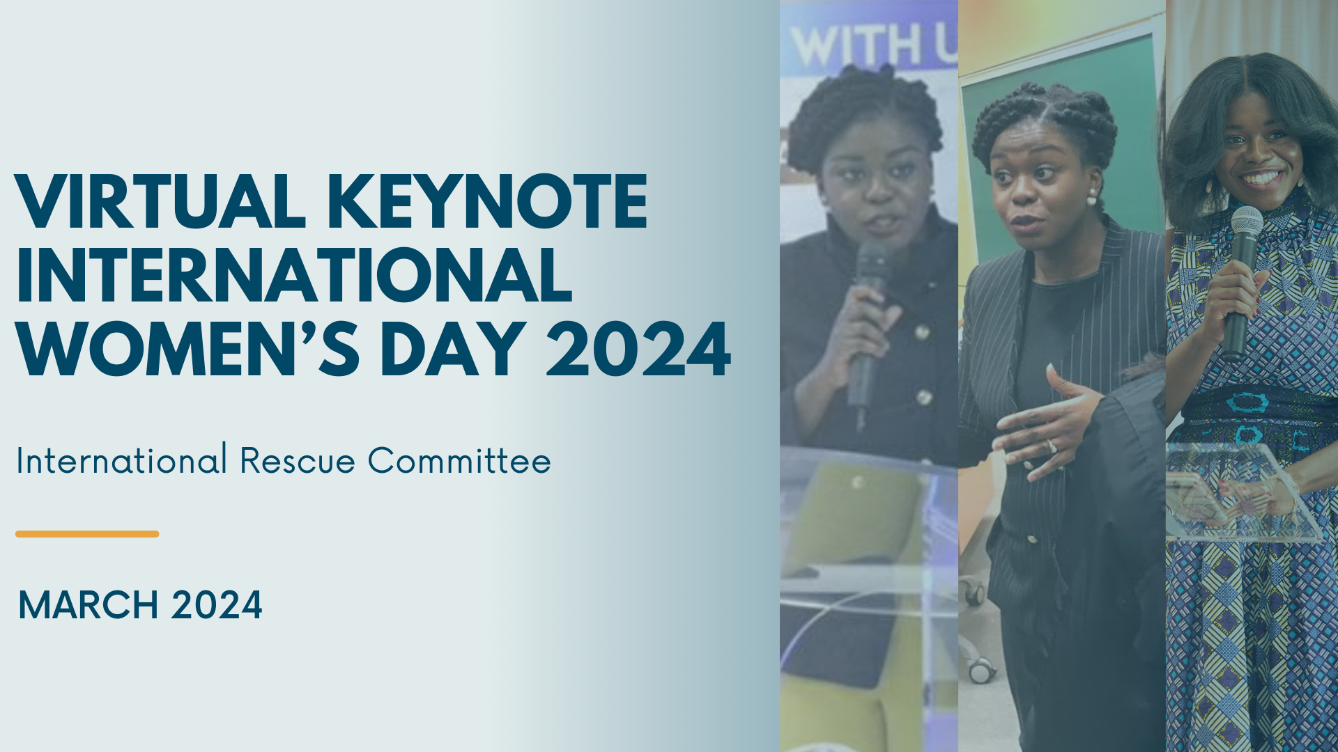 VIRTUAL KEYNOTE SPEECH: INTERNATIONAL WOMEN'S DAY 2024